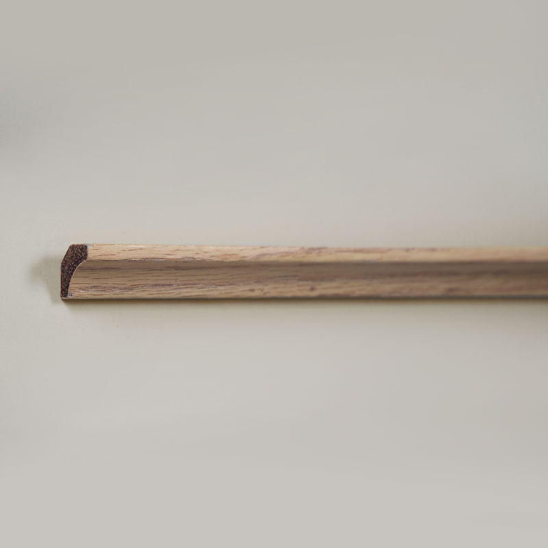 Masif Ahşap İç Köşe Kalıplama/Scotia Kalıplama (Kırmızı Meşe Kaplama + Boya ile Sarılmış) - Meşe Rengi 3/5' x 3/5'