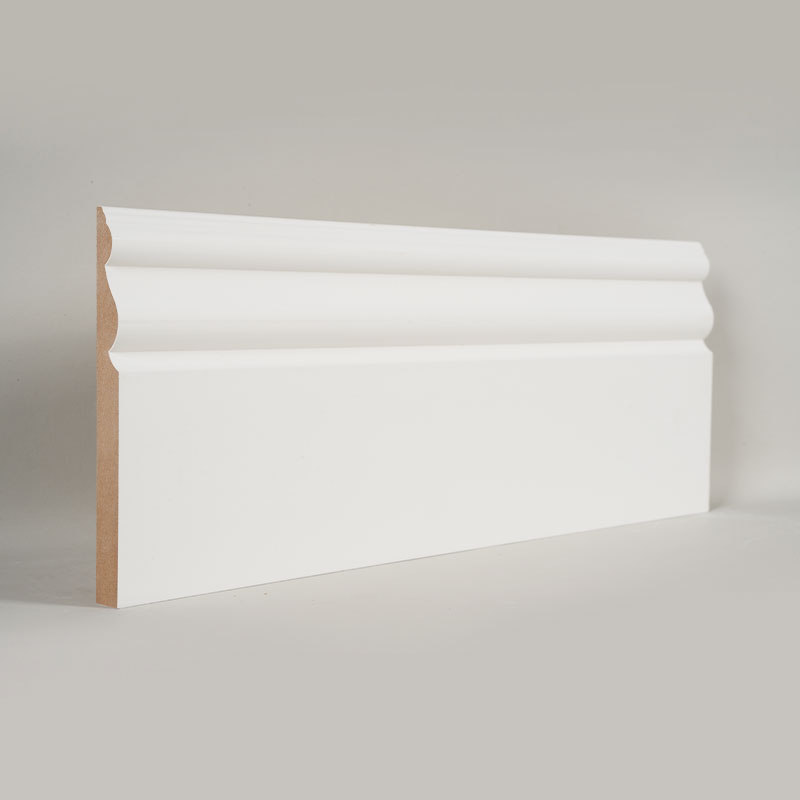 MDF Süpürgelik (Dolgu Astarlı ve İnci Beyazı)3/5' x 6'