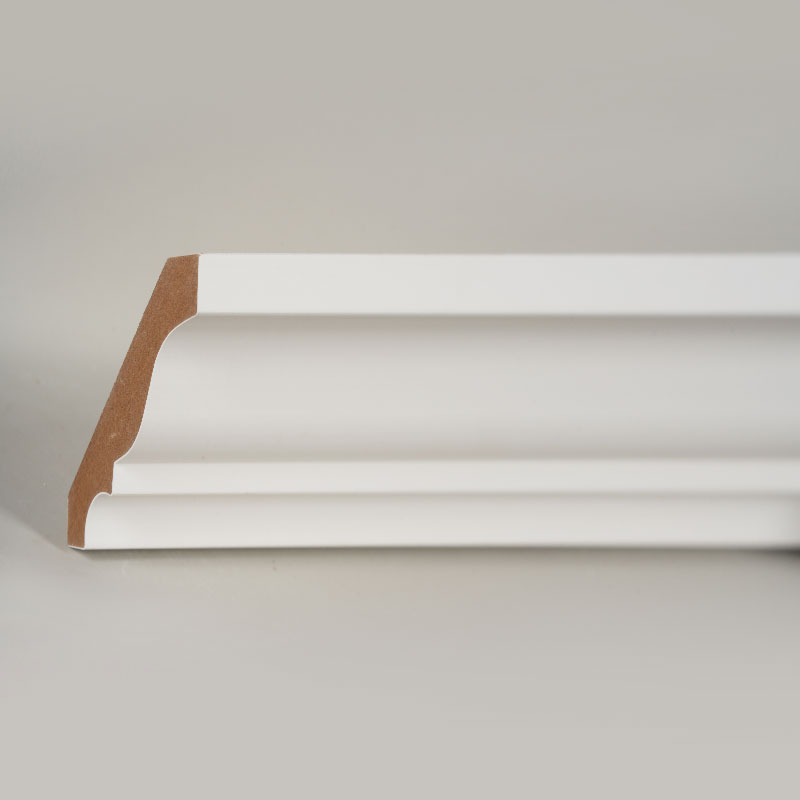 MDF Taç Kalıplama (Dolgu Astarlı ve İnci Beyazı) 3/5' x 3 1/4'