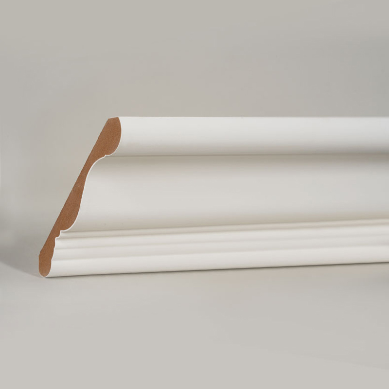 MDF Taç Kalıplama (Dolgu Astarlı ve İnci Beyazı) 3/5' x 4 1/4'