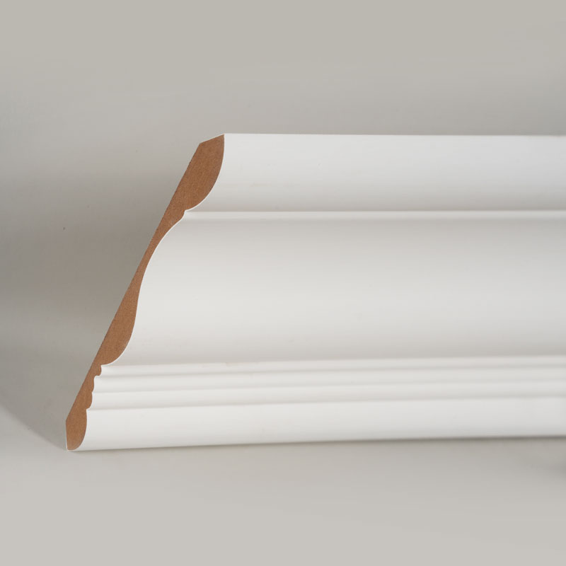 MDF Taç Kalıplama (Dolgu Astarlı ve İnci Beyazı) 3/5' x 6'