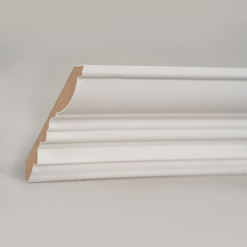 MDF Taç Kalıplama (Dolgu Astarlı ve İnci Beyazı) 3/5' x 4 1/2'