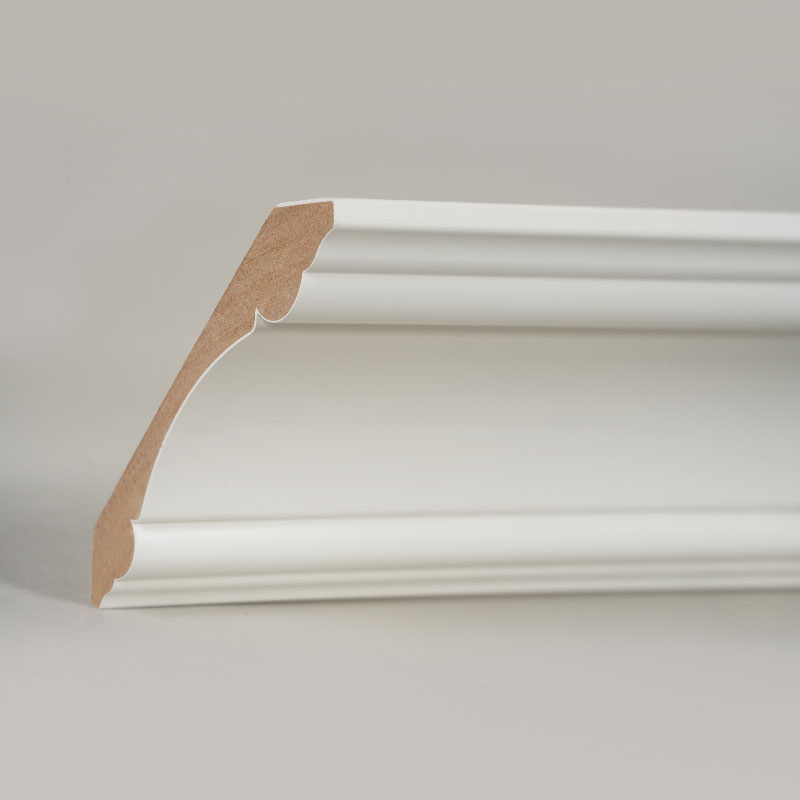 MDF Taç Kalıplama (Dolgu Astarlı ve İnci Beyazı) 3/4' x 4 3/4'
