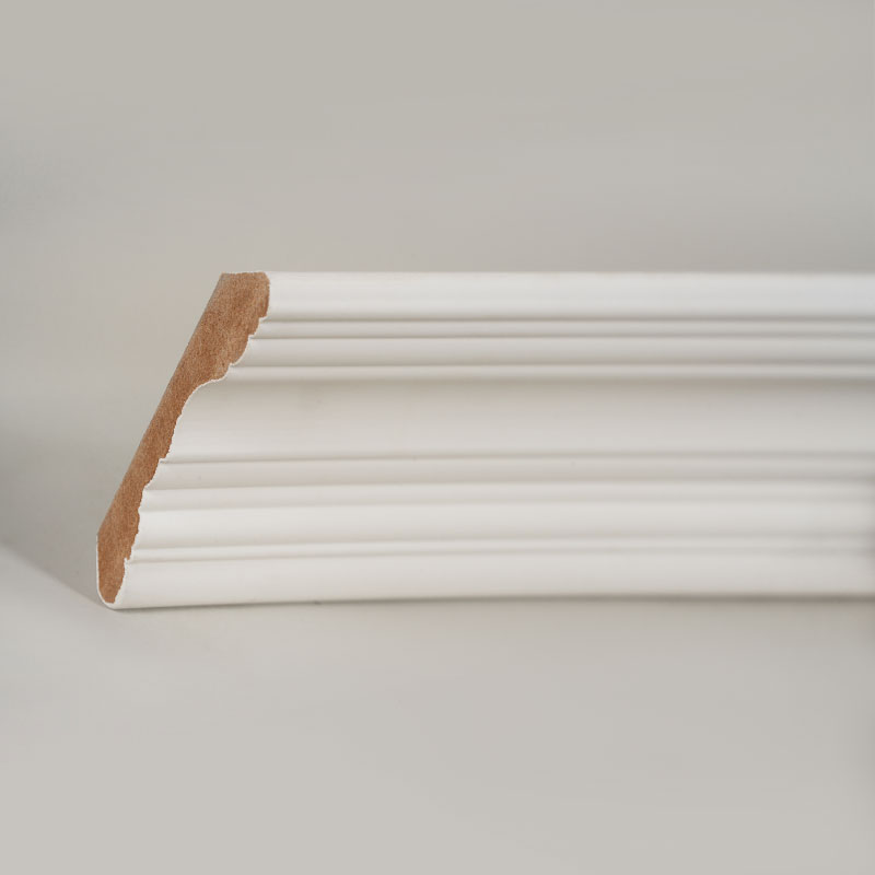 MDF Taç Kalıplama (Dolgu Astarlı ve İnci Beyazı) 3/5' x 3 4/9'