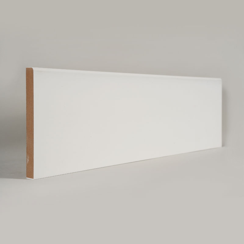 MDF Süpürgelik (Dolgu Astarlı ve İnci Beyazı) 1/2' x 4 1/2'
