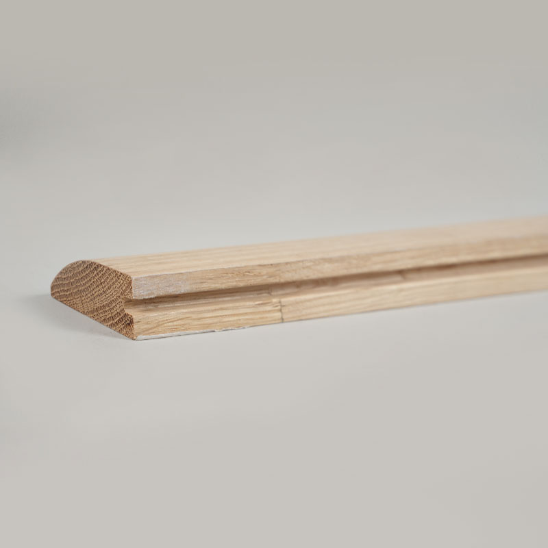 Beyaz Meşe Tam Parça Kütük Redüktör (Boya Bitmemiş) - Meşe Doğal Renk 3/5'x1 31/32'