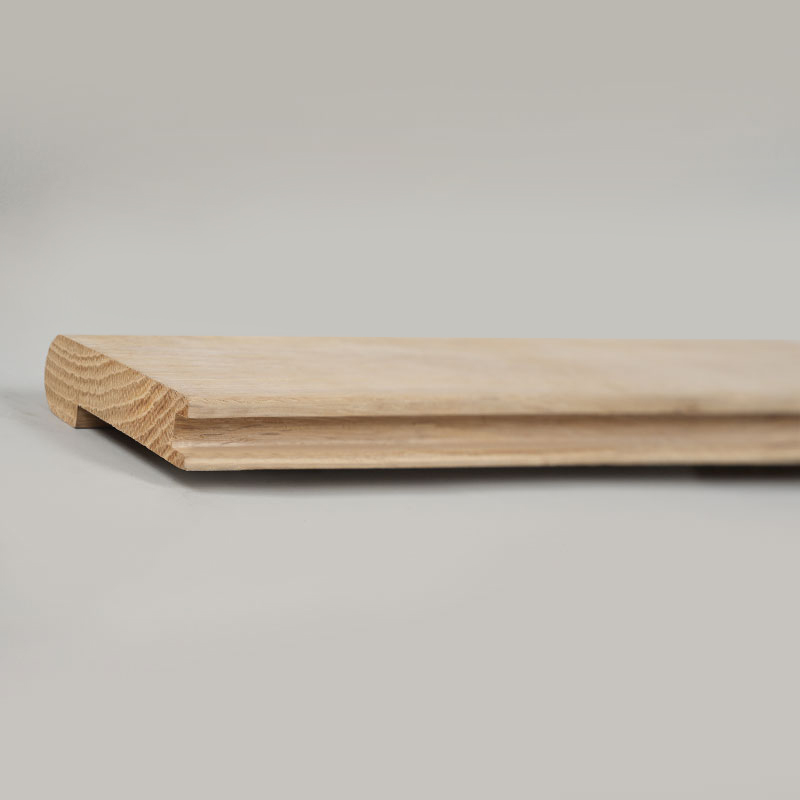 Beyaz Meşe Bütün Parça Kütükler Merdiven Burunları (Boya Bitmemiş) – Doğal Meşe Rengi –3/5'x2 15/16'