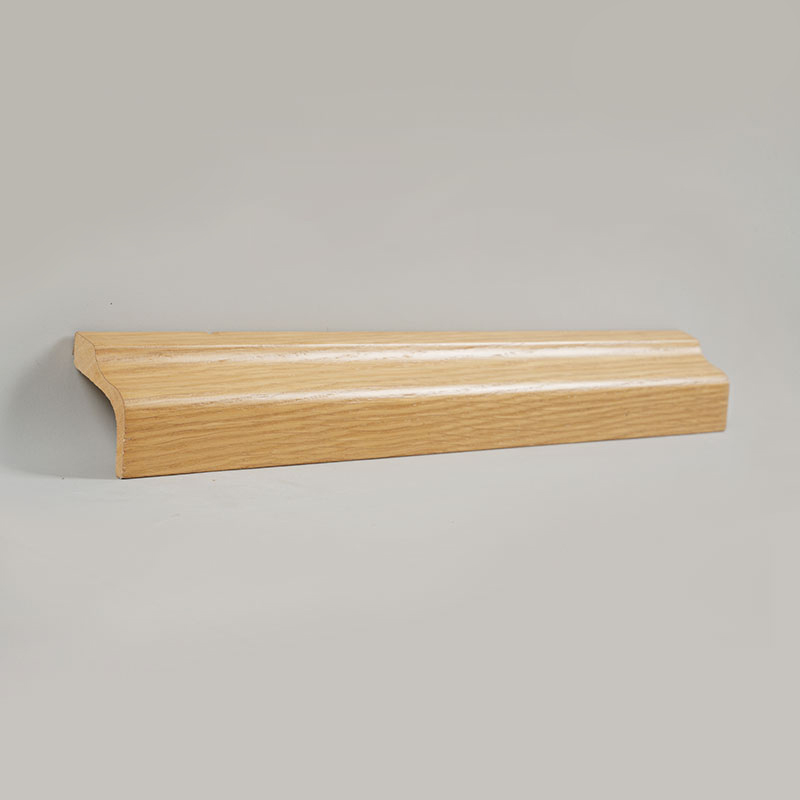 Çam Ağacı Süpürgelik (Beyaz Meşe Kaplama + Boya ile Sarılmış) - Meşe Rengi 1 1/2'x2 1/6'