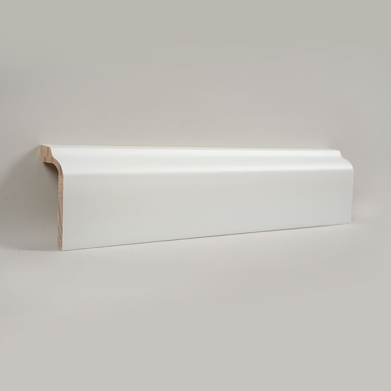 Çam Ahşap Süpürgelik (Dolgu Astar + Boya) - Beyaz 1 3/5'x3 5/9'