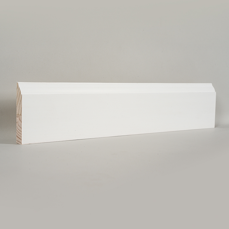 Çam Süpürgelik (Dolgu Astarlı ve İnci Beyazı) 3/5' x 3 1/4'