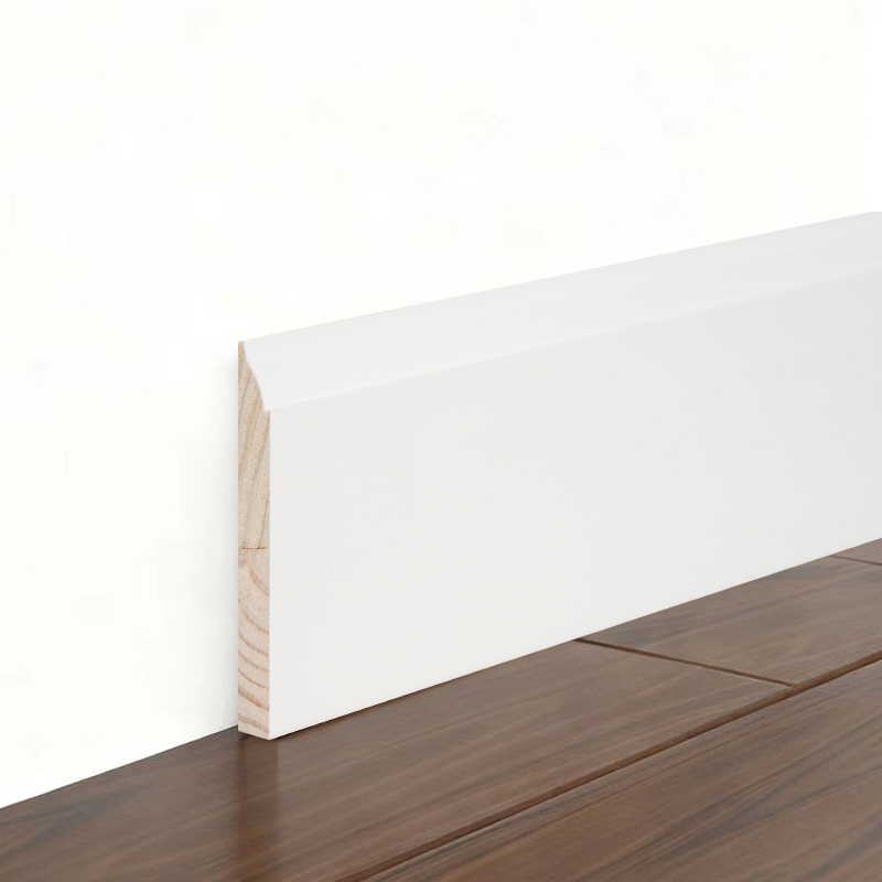 Çam Süpürgelik (Dolgu Astarlı ve İnci Beyazı) 3/5' x 5 1/4'