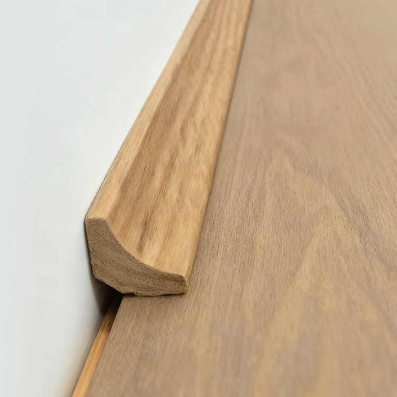 Masif Ahşap İç Köşe Kalıplama/Scotia Kalıplama (Kırmızı Meşe Kaplama + Boya ile Sarılmış) - Meşe Rengi 7/8' x 7/8'