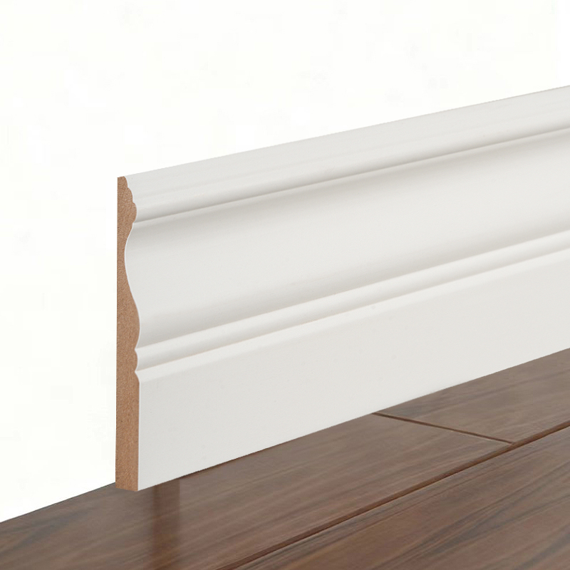 MDF Süpürgelik (Dolgu Astarlı & İnci Beyazı)3/5' x 4'