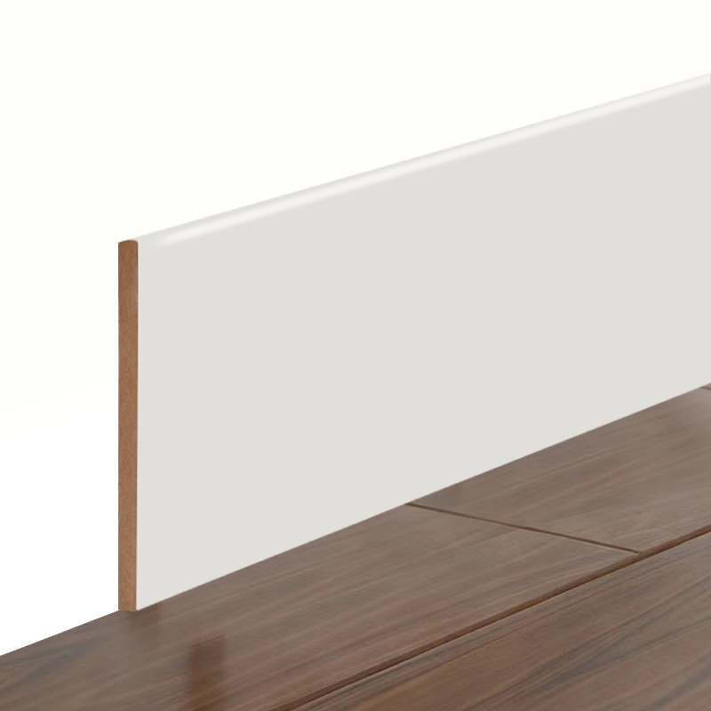 MDF Süpürgelik (Dolgu Astarlı ve İnci Beyazı)1/2' x 5 1/2'